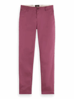 Scotch & Soda Mott Super-Slim Fit Organic Cotton Chino -Scotch & Soda 169785 Dahlia FNT