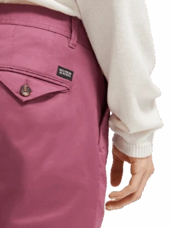 Scotch & Soda Mott Super-Slim Fit Organic Cotton Chino -Scotch & Soda 169785 Dahlia NHD DTL1