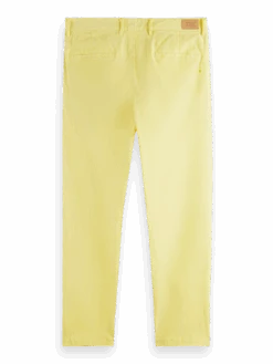 Scotch & Soda The Drift Regular Tapered-Fit Corduroy Chino -Scotch & Soda 169796 Daffodil BCK