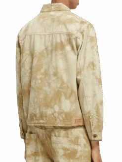 Scotch & Soda Tie-Dye Denim Trucker Jacket -Scotch & Soda 169832 Combo 20B NHD BCK