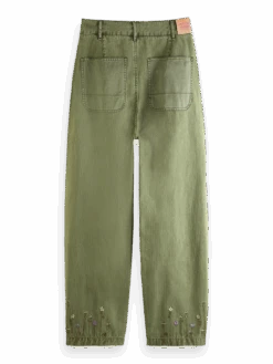 Scotch & Soda The Pip Boyfriend Fit Organic Cotton Chino 17 Scotch & Soda The Pip Boyfriend Fit Organic Cotton Chino -Scotch & Soda 169855 Military 20Green BCK