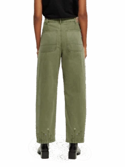 Scotch & Soda The Pip Boyfriend Fit Organic Cotton Chino 14 Scotch & Soda The Pip Boyfriend Fit Organic Cotton Chino -Scotch & Soda 169855 Military 20Green NHD BCK
