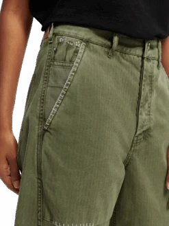 Scotch & Soda The Pip Boyfriend Fit Organic Cotton Chino 15 Scotch & Soda The Pip Boyfriend Fit Organic Cotton Chino -Scotch & Soda 169855 Military 20Green NHD DTL1