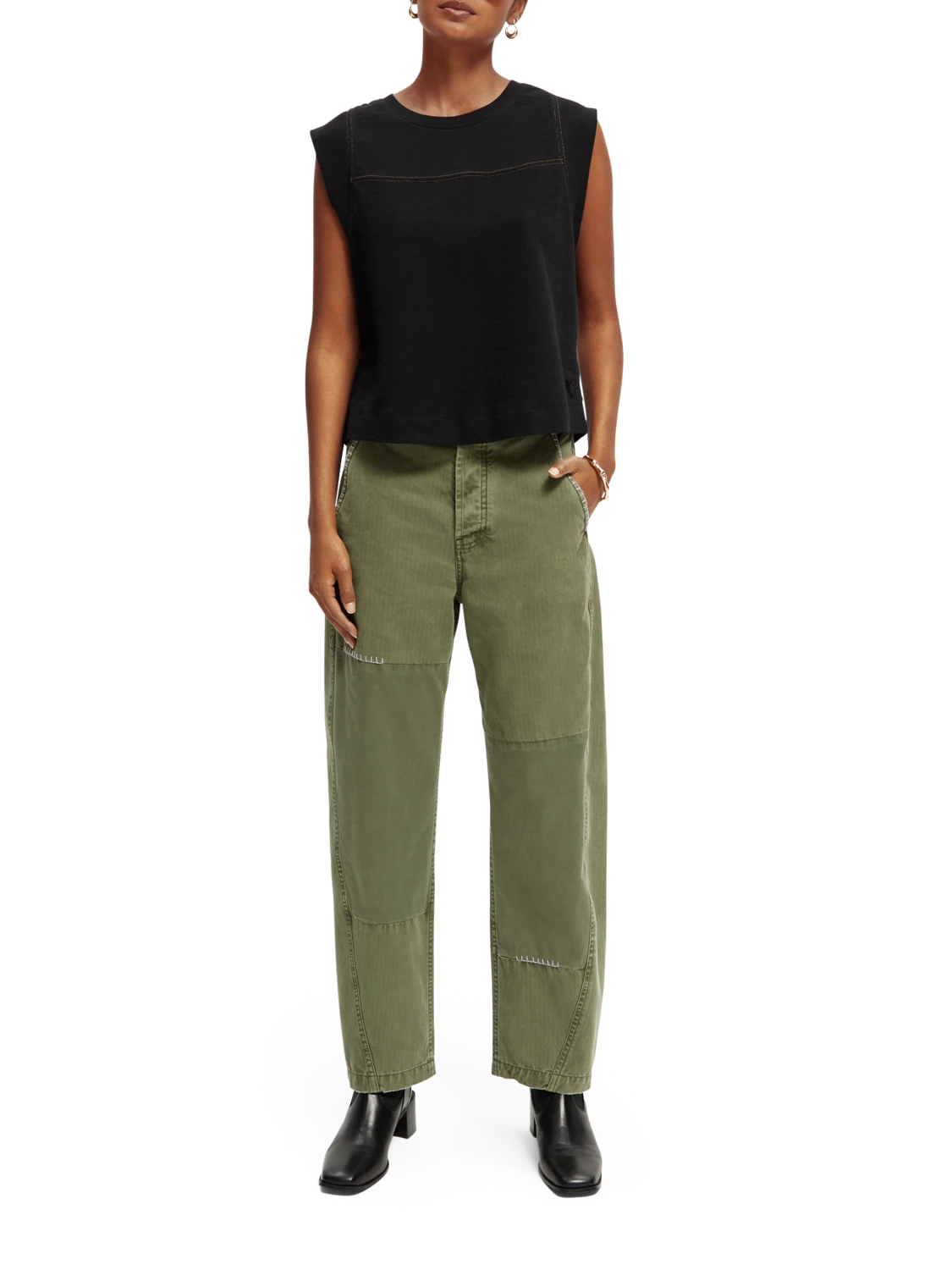 Scotch & Soda The Pip Boyfriend Fit Organic Cotton Chino 4 Scotch & Soda The Pip Boyfriend Fit Organic Cotton Chino - Image 2