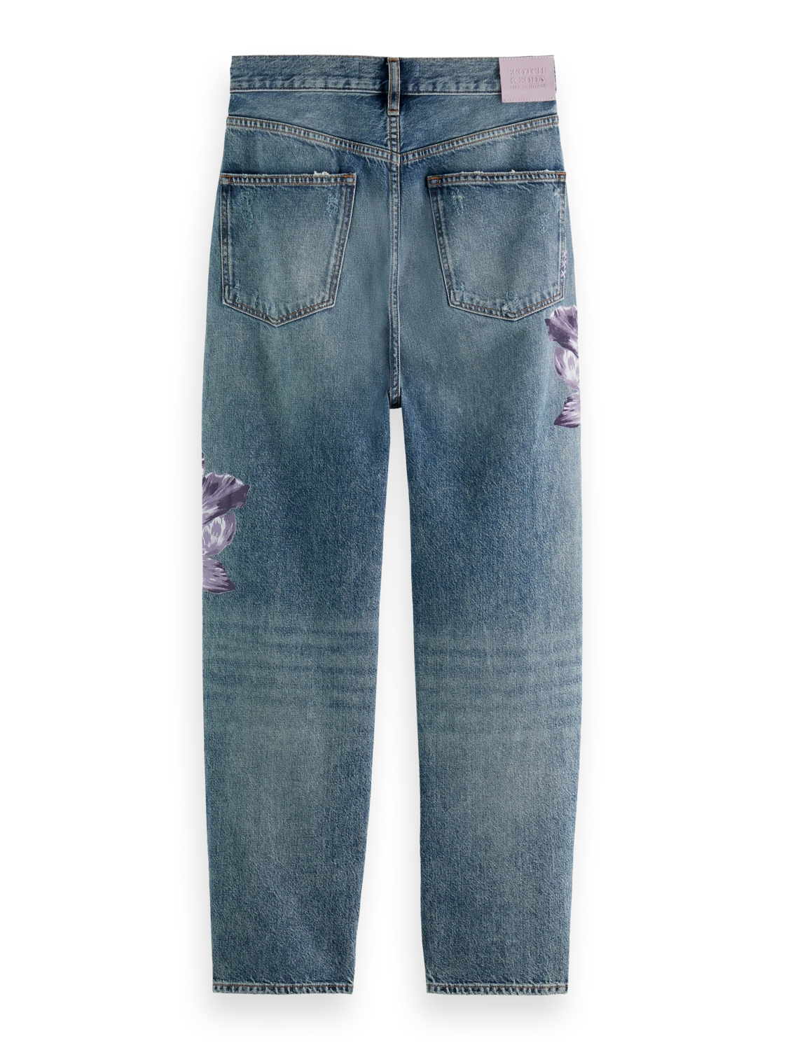 Scotch & Soda Bay Printed Organic Cotton Boyfriend Jeans | Sing Along 8 Scotch & Soda Bay Printed Organic Cotton Boyfriend Jeans | Sing Along - Image 6