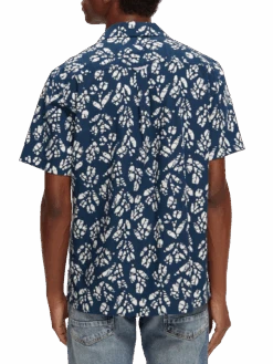 Scotch & Soda Printed Short-Sleeved Camp Shirt 12 Scotch & Soda Printed Short-Sleeved Camp Shirt -Scotch & Soda 170415 Combo 20D NHD BCK
