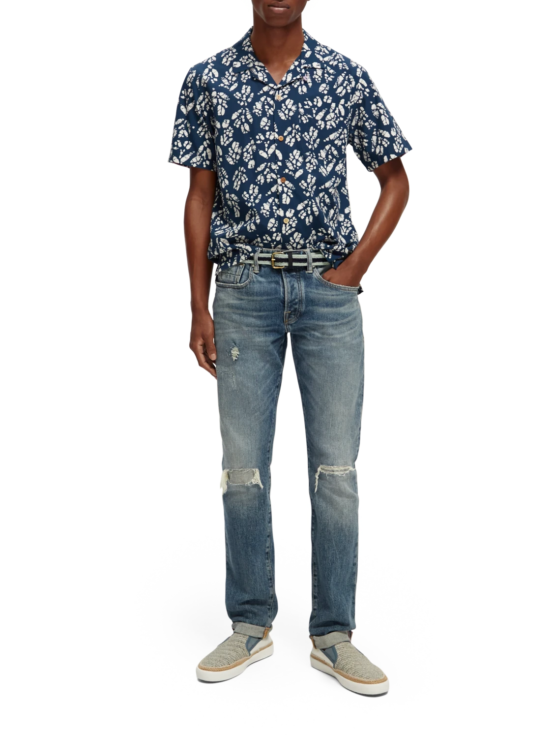 Scotch & Soda Printed Short-Sleeved Camp Shirt 4 Scotch & Soda Printed Short-Sleeved Camp Shirt - Image 2