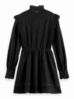 Scotch & Soda Broderie Anglaise Mini Organic Cotton Dress 16 Scotch & Soda Broderie Anglaise Mini Organic Cotton Dress -Scotch & Soda 170951 Black BCK