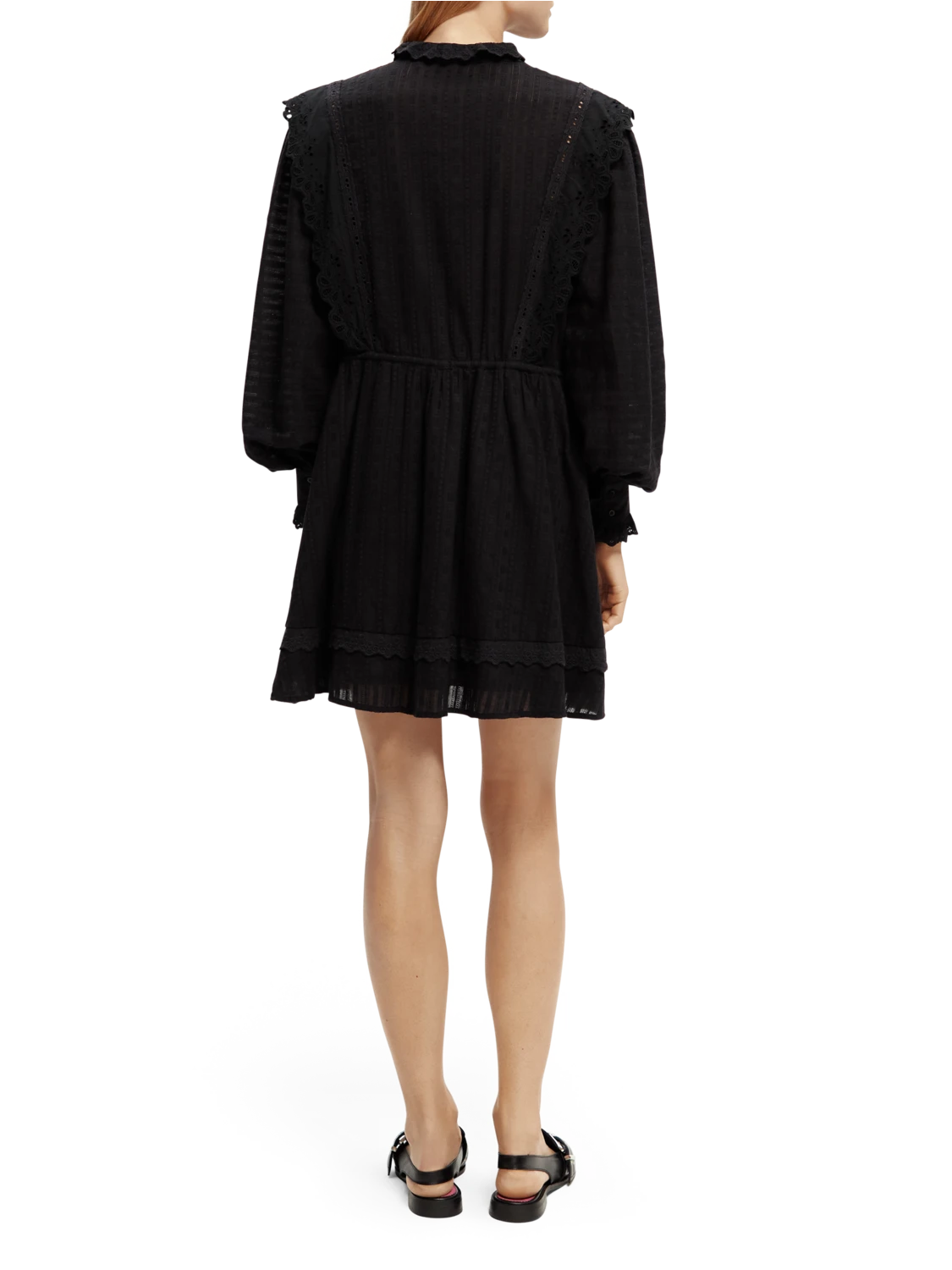 Scotch & Soda Broderie Anglaise Mini Organic Cotton Dress 5 Scotch & Soda Broderie Anglaise Mini Organic Cotton Dress - Image 3