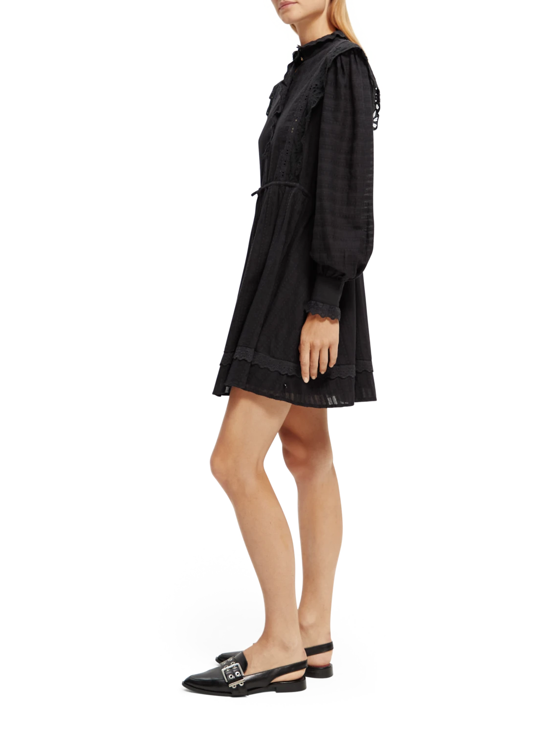 Scotch & Soda Broderie Anglaise Mini Organic Cotton Dress 11 Scotch & Soda Broderie Anglaise Mini Organic Cotton Dress - Image 9