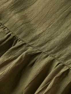 Scotch & Soda Ruffle-Sleeved Tiered Mini Dress 17 Scotch & Soda Ruffle-Sleeved Tiered Mini Dress -Scotch & Soda 170961 Army 20Green DTL6