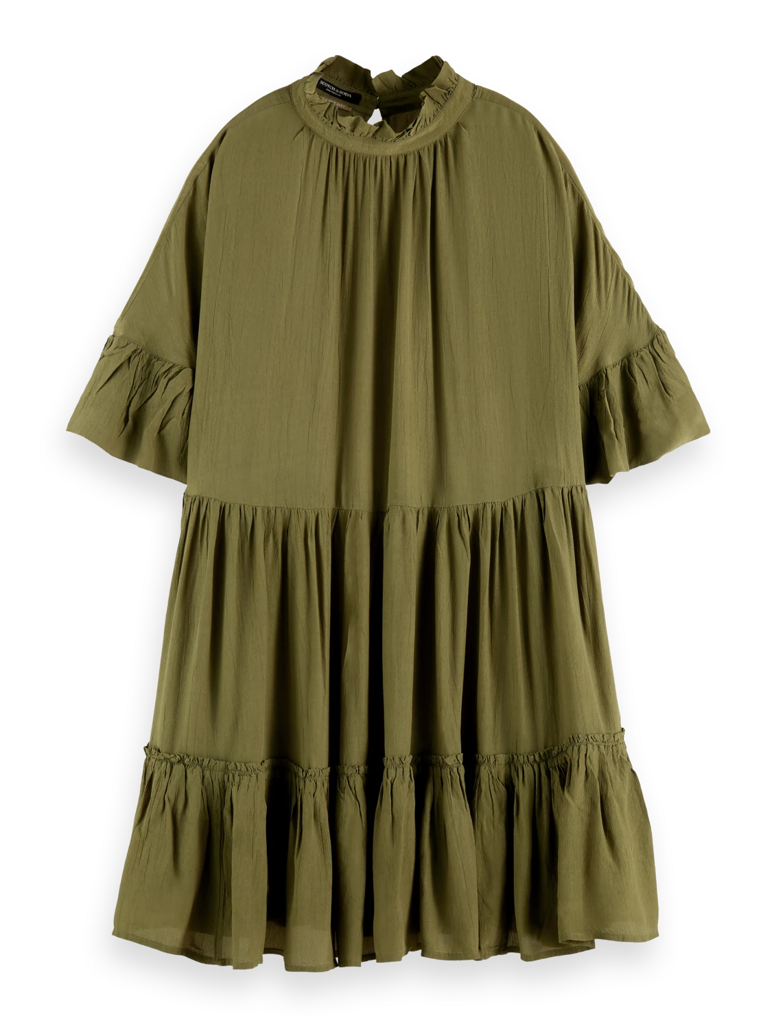 Scotch & Soda Ruffle-Sleeved Tiered Mini Dress 7 Scotch & Soda Ruffle-Sleeved Tiered Mini Dress - Image 5