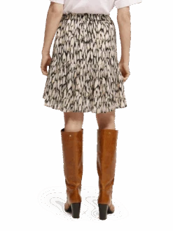 Scotch & Soda Printed Short Skirt 24 Scotch & Soda Printed Short Skirt -Scotch & Soda 171115 Combo 20R MDL BCK