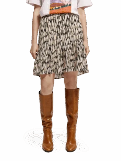 Scotch & Soda Printed Short Skirt 25 Scotch & Soda Printed Short Skirt -Scotch & Soda 171115 Combo 20R MDL CRP