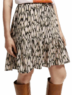 Scotch & Soda Printed Short Skirt 19 Scotch & Soda Printed Short Skirt -Scotch & Soda 171115 Combo 20R NHD DTL1