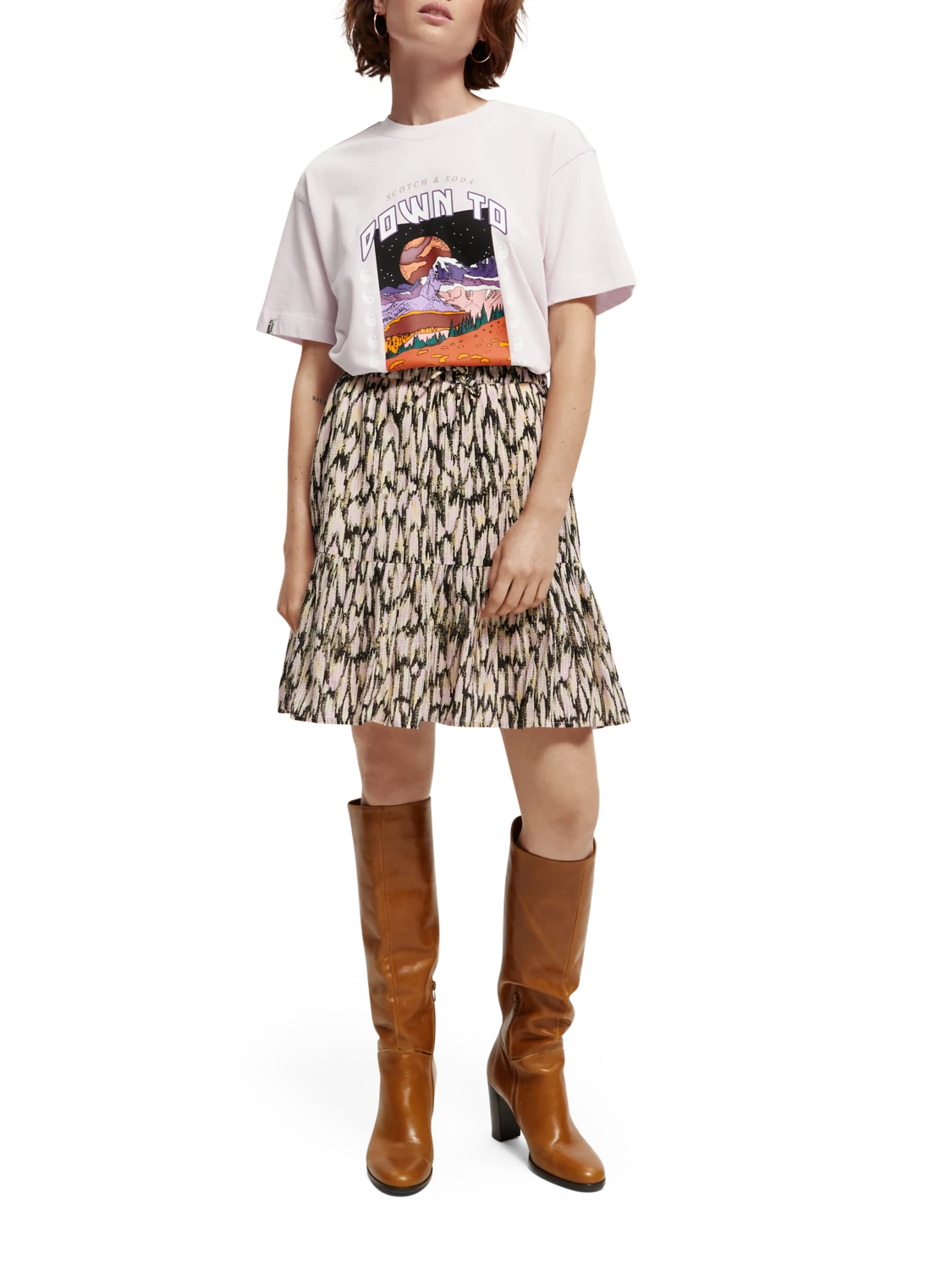 Scotch & Soda Printed Short Skirt 4 Scotch & Soda Printed Short Skirt - Image 2