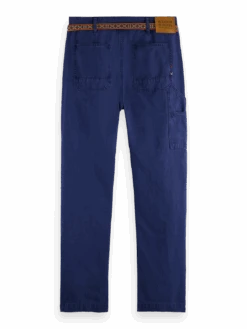 Scotch & Soda Verve Workwear Trousers -Scotch & Soda 171160 Sulphur 20Blue BCK
