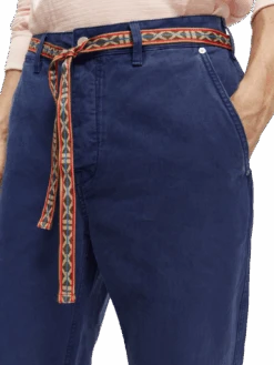 Scotch & Soda Verve Workwear Trousers -Scotch & Soda 171160 Sulphur 20Blue NHD DTL1