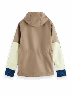 Scotch & Soda Colour-Block Organic Cotton Parka -Scotch & Soda 171272 Combo 20A BCK