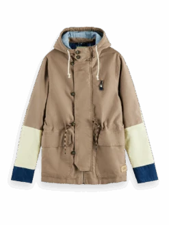 Scotch & Soda Colour-Block Organic Cotton Parka -Scotch & Soda 171272 Combo 20A FNT