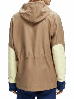 Scotch & Soda Colour-Block Organic Cotton Parka -Scotch & Soda 171272 Combo 20A NHD BCK