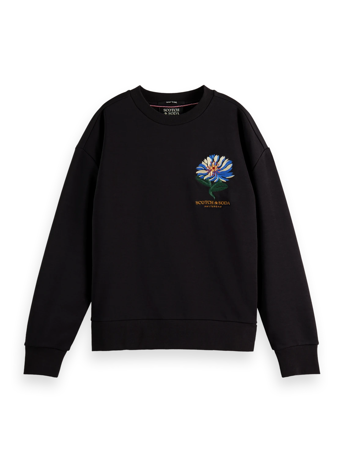 Scotch & Soda Loose Fit Embroidered Sweatshirt 7 Scotch & Soda Loose Fit Embroidered Sweatshirt - Image 5