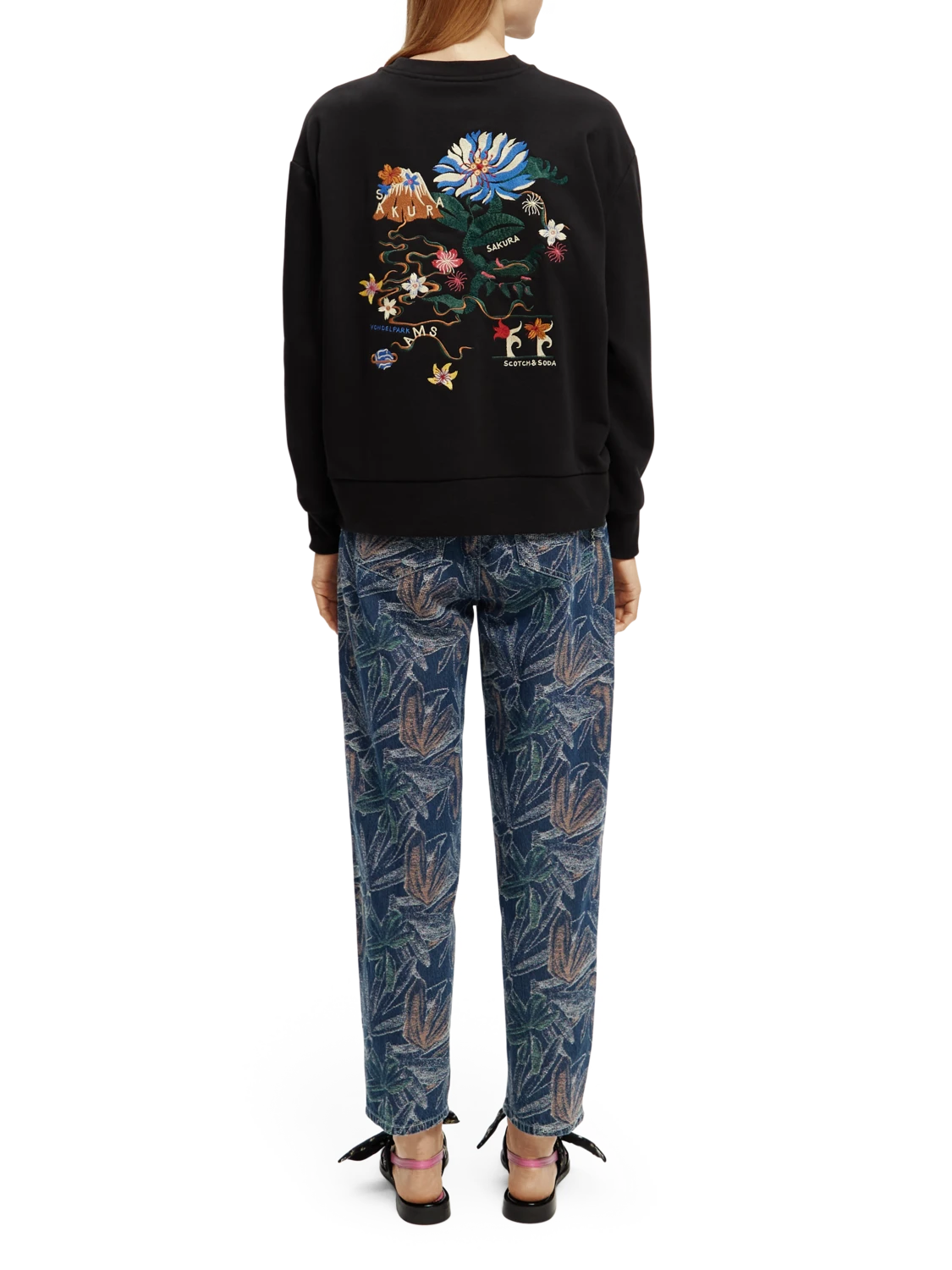 Scotch & Soda Loose Fit Embroidered Sweatshirt 5 Scotch & Soda Loose Fit Embroidered Sweatshirt - Image 3