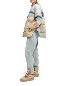 Scotch & Soda Oversized Water-Repellent Watercolour Puffer Jacket -Scotch & Soda 171318 Watercolour 20Landscape NHD SDE