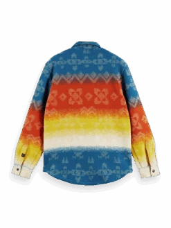 Scotch & Soda Jacquard Heavyweight Overshirt -Scotch & Soda 171319 Combo 20A BCK