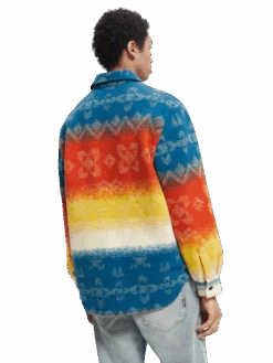 Scotch & Soda Jacquard Heavyweight Overshirt -Scotch & Soda 171319 Combo 20A MDL BCK