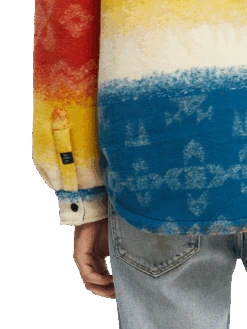 Scotch & Soda Jacquard Heavyweight Overshirt -Scotch & Soda 171319 Combo 20A MDL DTL2