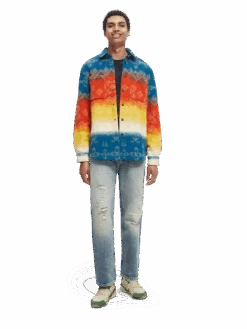 Scotch & Soda Jacquard Heavyweight Overshirt -Scotch & Soda 171319 Combo 20A MDL FNT