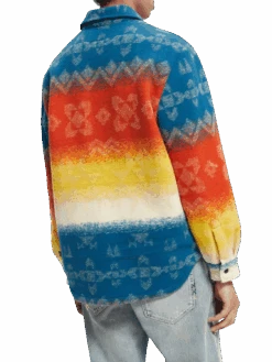 Scotch & Soda Jacquard Heavyweight Overshirt -Scotch & Soda 171319 Combo 20A NHD BCK