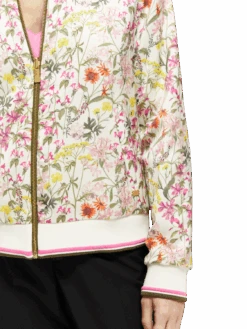 Scotch & Soda Printed Reversible Padded Bomber Jacket -Scotch & Soda 171326 Meadow 20Aged 20White MDL DTL1