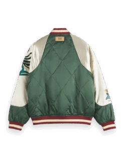 Scotch & Soda Embroidered Satin Bomber Jacket -Scotch & Soda 171434 Combo 20A BCK