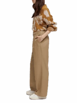 Scotch & Soda Low-Rise Wide Leg Trousers -Scotch & Soda 171436 Khaki NHD SDE