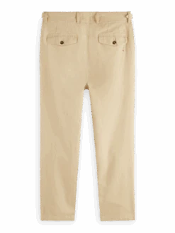 Scotch & Soda Drift Tapered-Fit Hemp Blend Chino -Scotch & Soda 171545 Sand BCK
