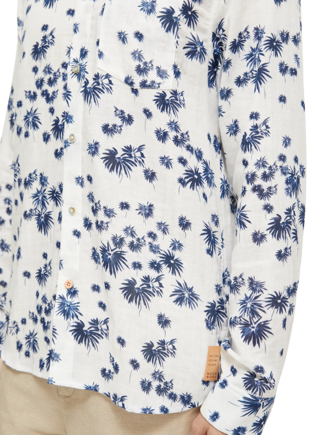 Scotch & Soda Regular Fit Bonded Shirt With Sleeve Adjustment 6 Scotch & Soda Regular Fit Bonded Shirt With Sleeve Adjustment - Image 4