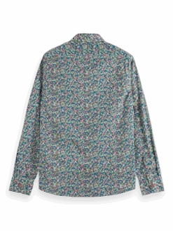 Scotch & Soda -Scotch & Soda 171623 Green 20Ikat 20Flower 20Aop BCK