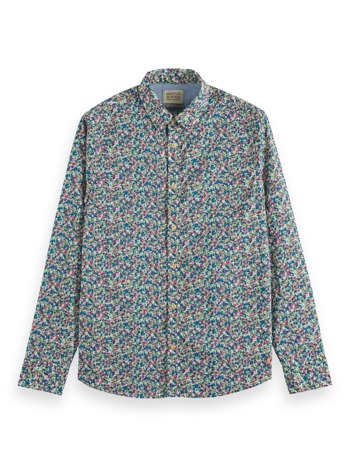 Scotch & Soda Allover Flower Print Shirt 3 Scotch & Soda Allover Flower Print Shirt