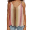Scotch & Soda Pleated V-Neck Tank Top 1 Scotch & Soda Pleated V-Neck Tank Top -Scotch & Soda 171786 Rainbow 20Ombre NHD CRP