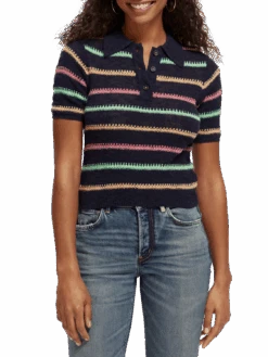 Scotch & Soda Striped Knitted Sweater