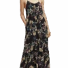 Scotch & Soda Tiered Floral Maxi Dress 1 Scotch & Soda Tiered Floral Maxi Dress -Scotch & Soda 171834 Aster 20Black NHD CRP