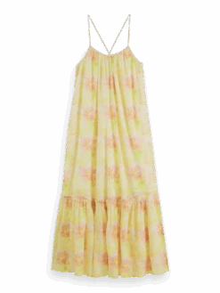Scotch & Soda Tiered Strap Maxi Dress -Scotch & Soda 171834 Multi 20Tie 20Dye FNT