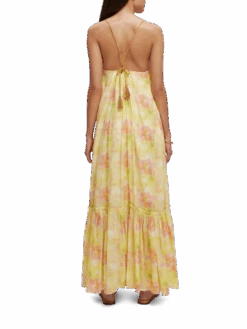 Scotch & Soda Tiered Strap Maxi Dress -Scotch & Soda 171834 Multi 20Tie 20Dye NHD BCK