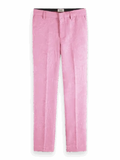 Scotch & Soda The Lowry Mid-Rise Slim Fit Trousers -Scotch & Soda 171925 Orchid 20Pink FNT