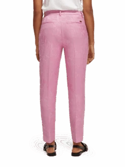 Scotch & Soda The Lowry Mid-Rise Slim Fit Trousers -Scotch & Soda 171925 Orchid 20Pink NHD BCK