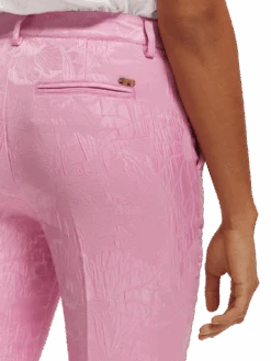 Scotch & Soda The Lowry Mid-Rise Slim Fit Trousers -Scotch & Soda 171925 Orchid 20Pink NHD DTL2
