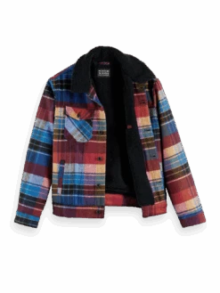 Scotch & Soda Sherpa-Lined Trucker Jacket -Scotch & Soda 172057 Combo 20A DTL1