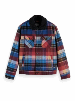 Scotch & Soda Sherpa-Lined Trucker Jacket -Scotch & Soda 172057 Combo 20A FNT